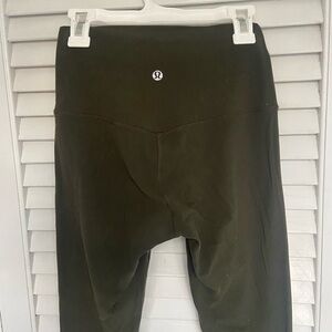 Lululemon leggings olive color size 4 gently worn